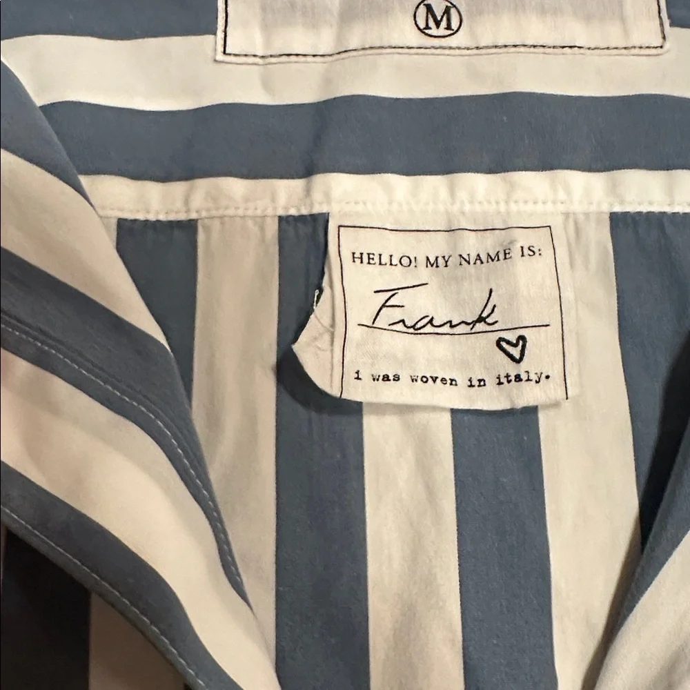 Frank & Eileen “Frank” Woven Button-Up – Slate Stripe - Picture 5 of 8